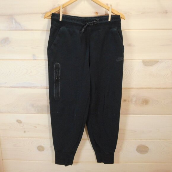 Nike Sportswear Tech Fleece Pants Women's Size M Black CW4292-010 Pockets - Picture 2 of 8